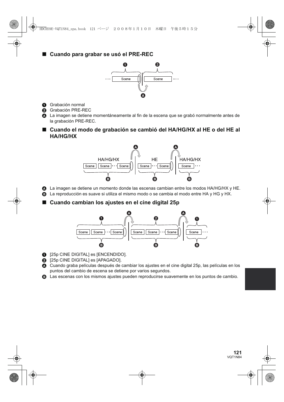 Panasonic HDCHS9 User Manual | Page 121 / 132