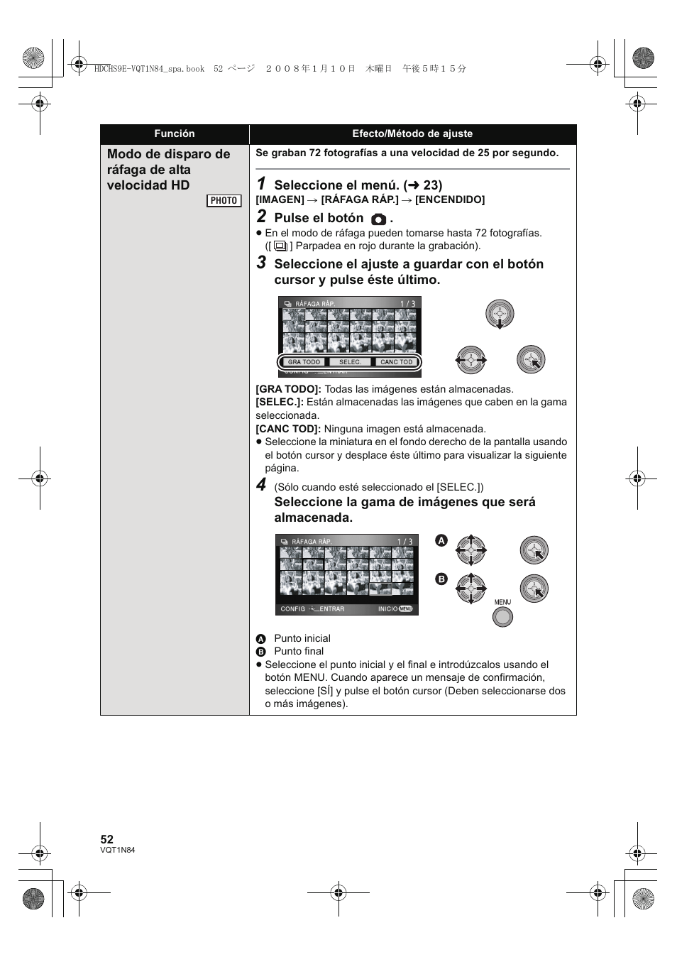 Panasonic HDCHS9 User Manual | Page 52 / 132