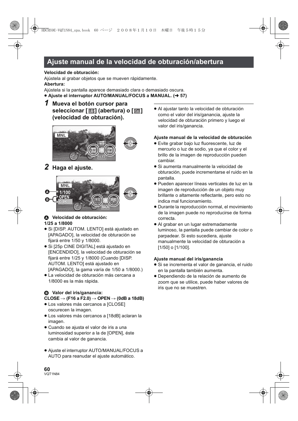 Panasonic HDCHS9 User Manual | Page 60 / 132