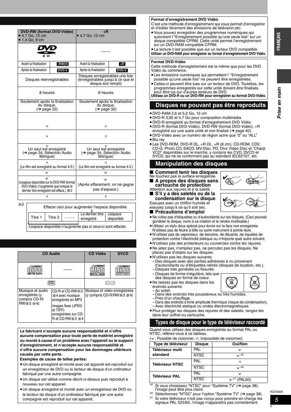 Panasonic DMRES20 User Manual | Page 5 / 156