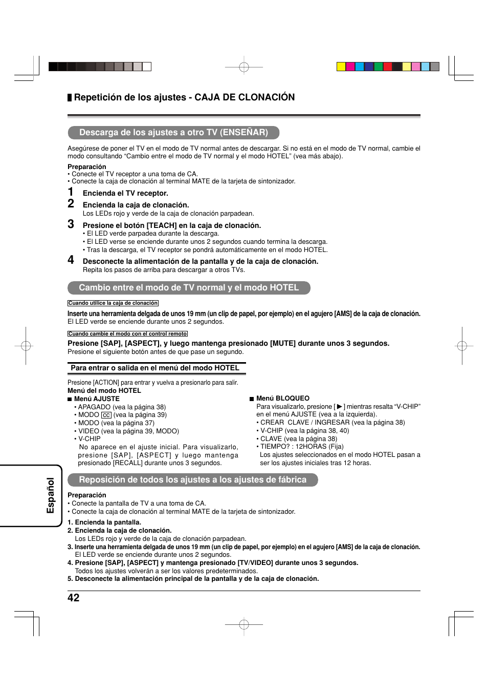 Panasonic TY42TM6MA User Manual | Page 42 / 44