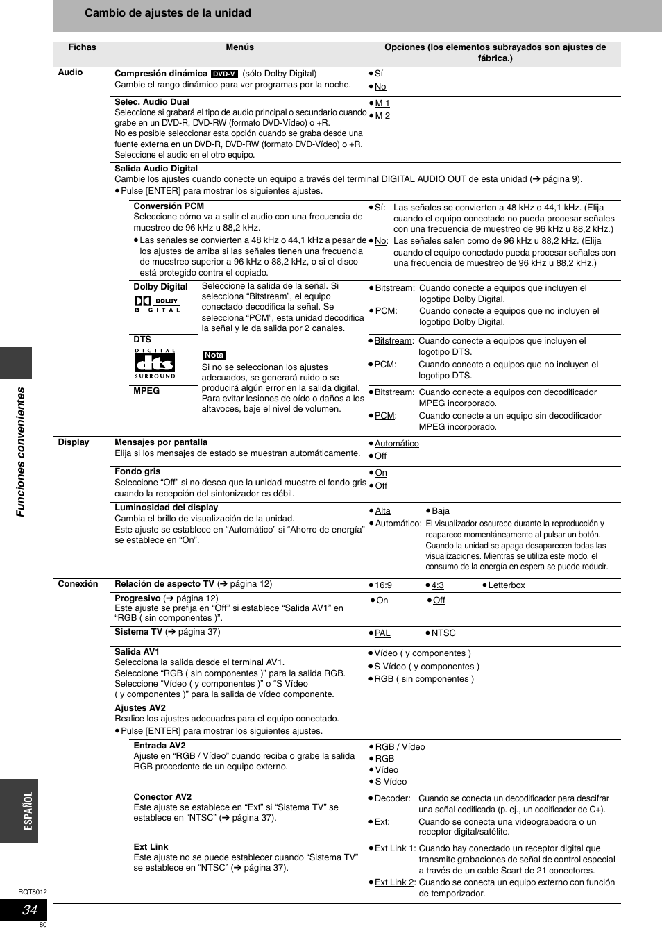 Panasonic DMRES10 User Manual | Page 80 / 156