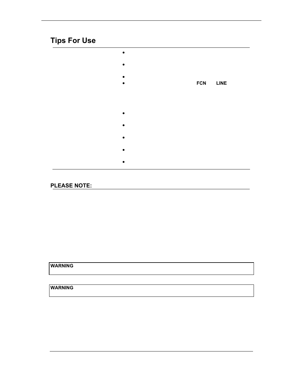 Tips for use, Please note | Avaya 3600 Series User Manual | Page 31 / 36