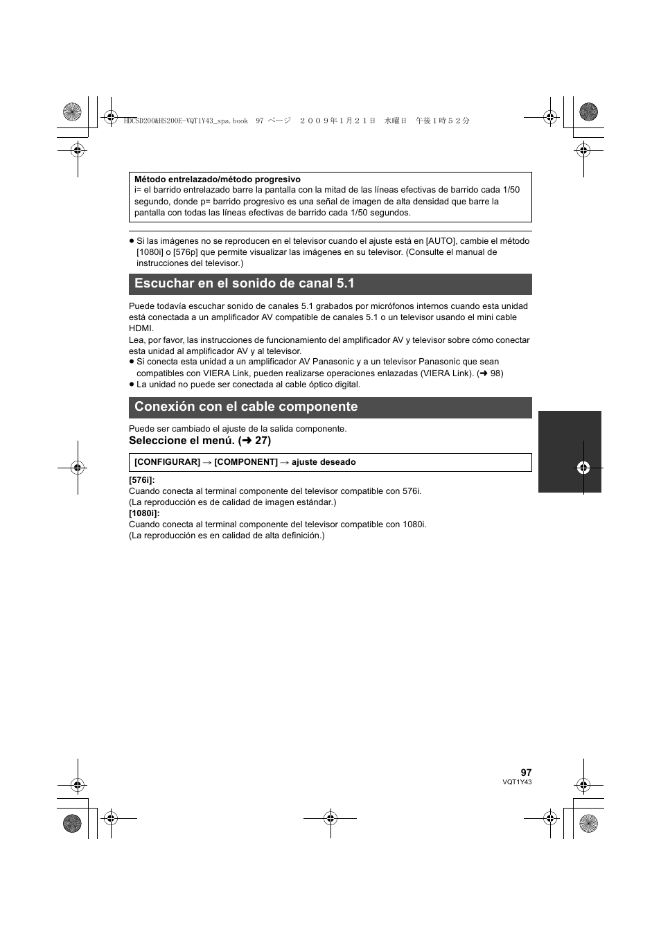Panasonic HDCHS200 User Manual | Page 97 / 144