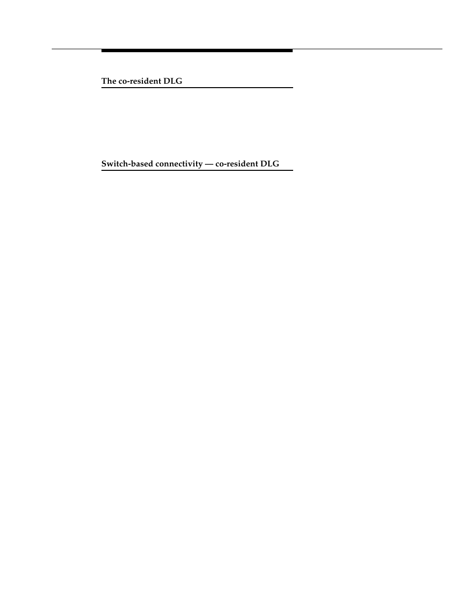 The co-resident dlg, Switch-based connectivity — co-resident dlg | Avaya 555-233-116 User Manual | Page 119 / 246