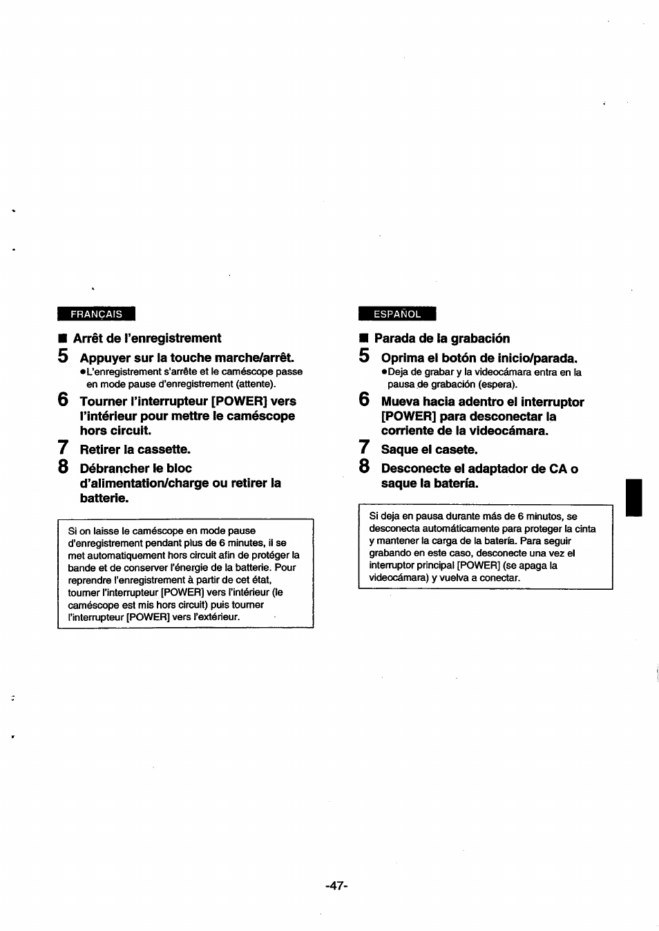 Panasonic NVSX30EG User Manual | Page 47 / 146