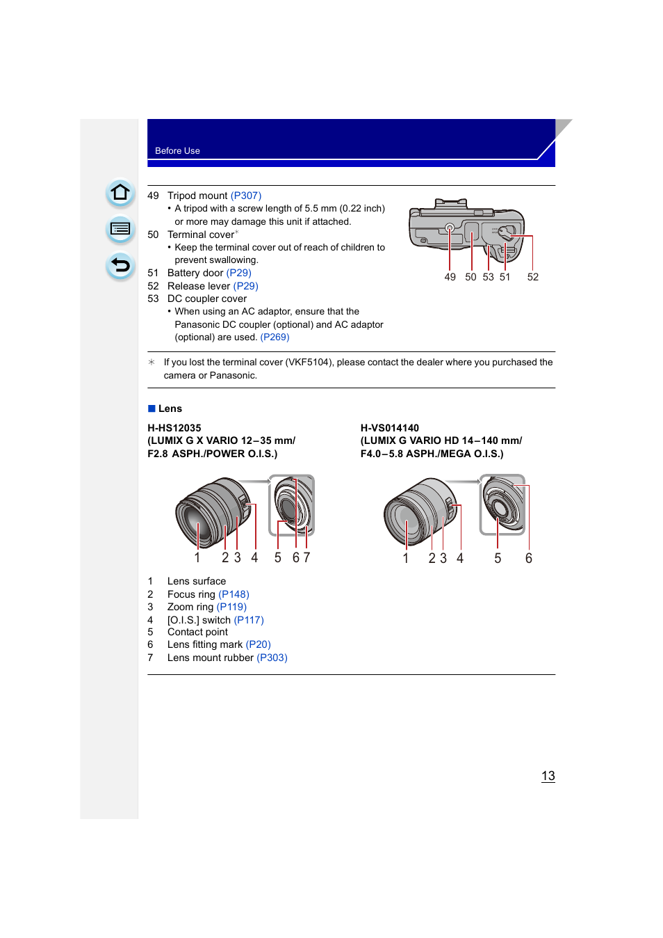 Panasonic DMC-GH3KBODY User Manual | Page 13 / 319
