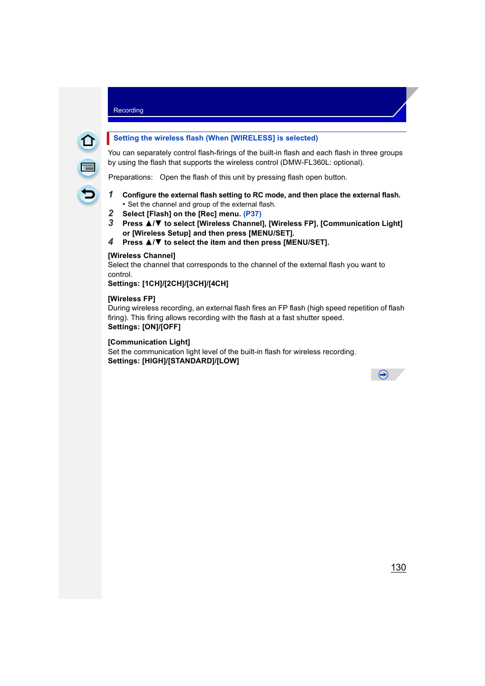 Panasonic DMC-GH3KBODY User Manual | Page 130 / 319