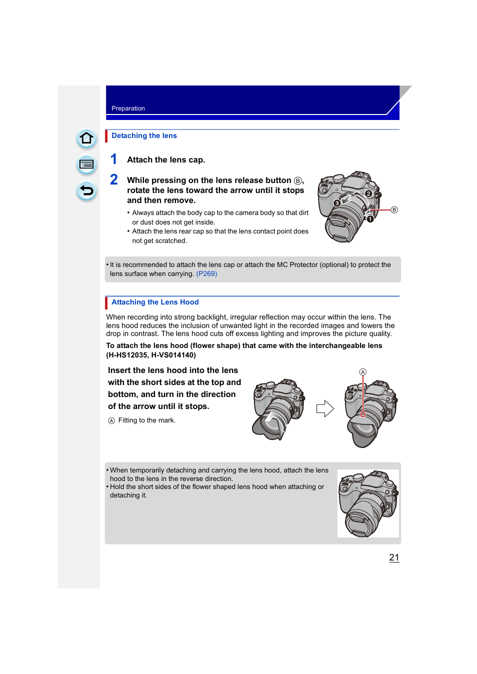 P21) | Panasonic DMC-GH3KBODY User Manual | Page 21 / 319