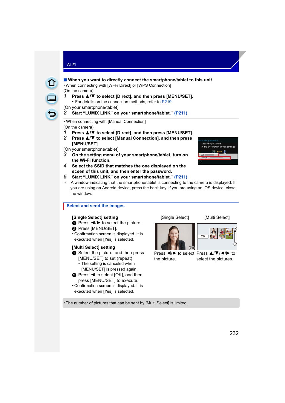 P232) | Panasonic DMC-GH3KBODY User Manual | Page 232 / 319