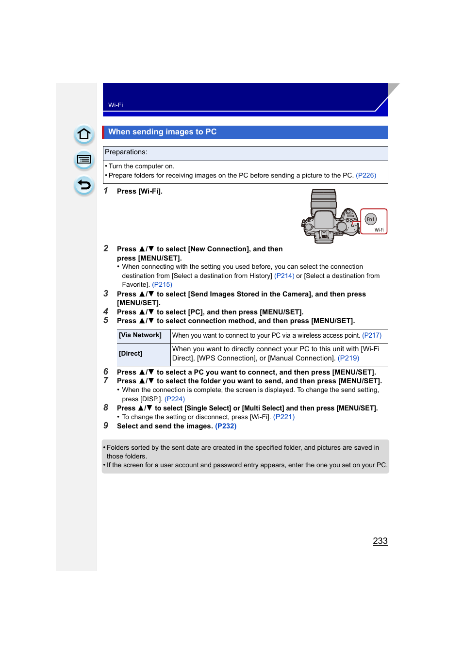 When sending images to pc | Panasonic DMC-GH3KBODY User Manual | Page 233 / 319