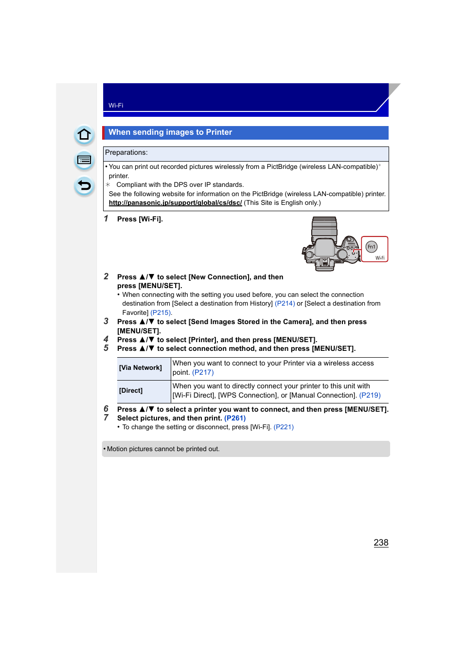 When sending images to printer | Panasonic DMC-GH3KBODY User Manual | Page 238 / 319