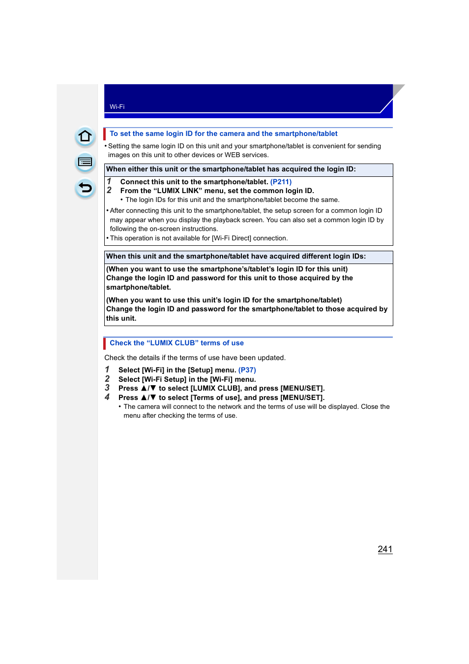 P241) | Panasonic DMC-GH3KBODY User Manual | Page 241 / 319