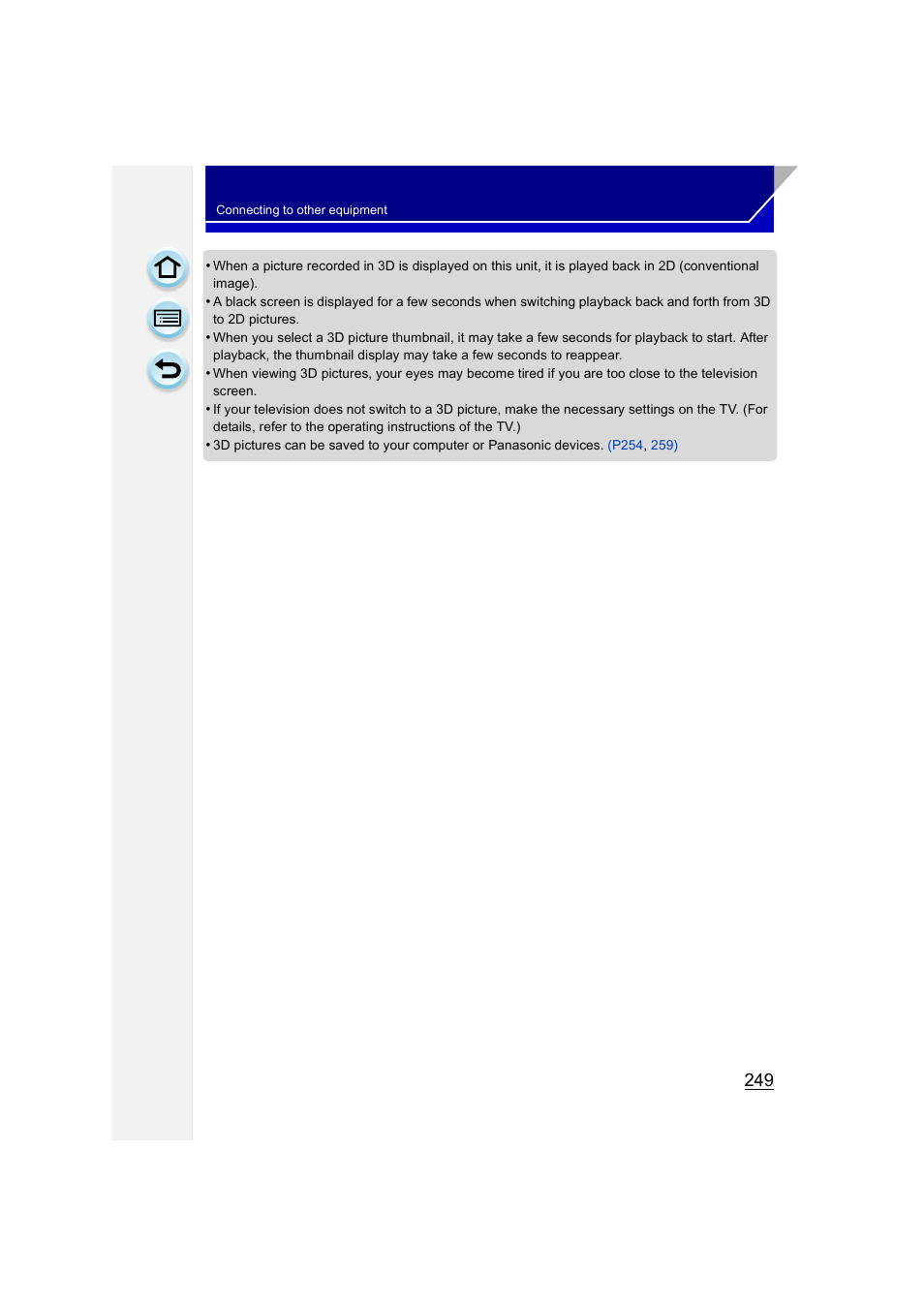 Panasonic DMC-GH3KBODY User Manual | Page 249 / 319