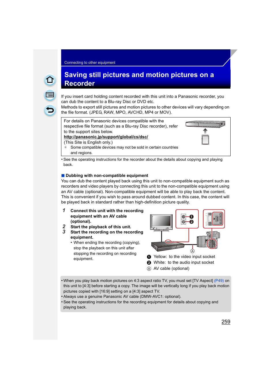 Panasonic DMC-GH3KBODY User Manual | Page 259 / 319