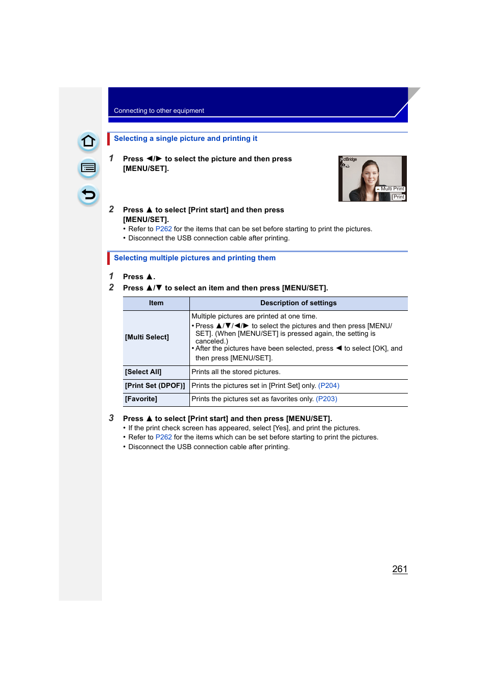 P261) | Panasonic DMC-GH3KBODY User Manual | Page 261 / 319