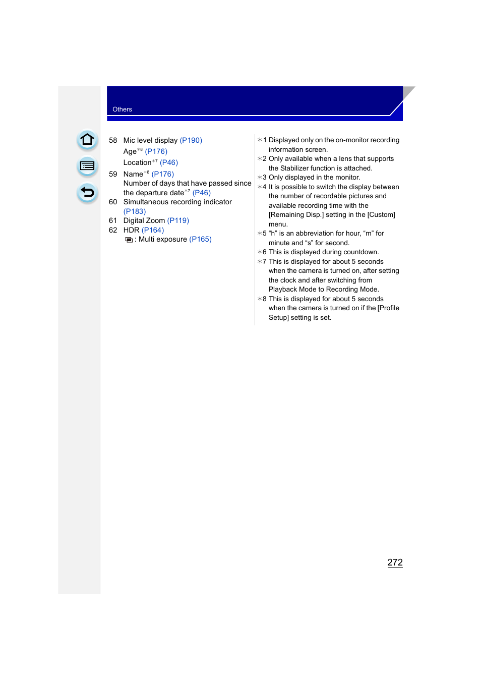 Panasonic DMC-GH3KBODY User Manual | Page 272 / 319