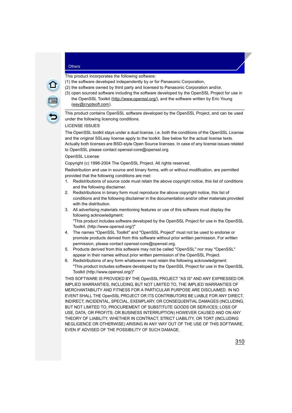 Panasonic DMC-GH3KBODY User Manual | Page 310 / 319