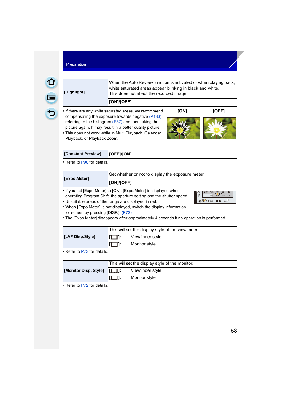 Panasonic DMC-GH3KBODY User Manual | Page 58 / 319