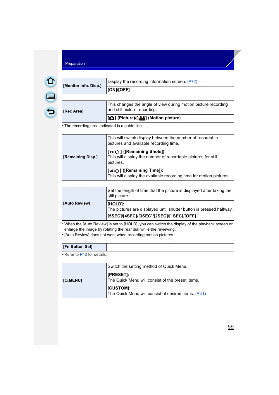 P59) | Panasonic DMC-GH3KBODY User Manual | Page 59 / 319