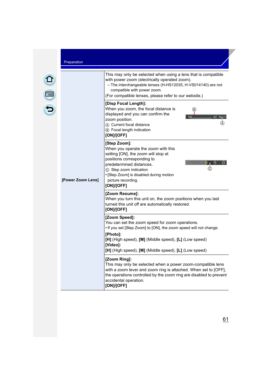 P61) | Panasonic DMC-GH3KBODY User Manual | Page 61 / 319