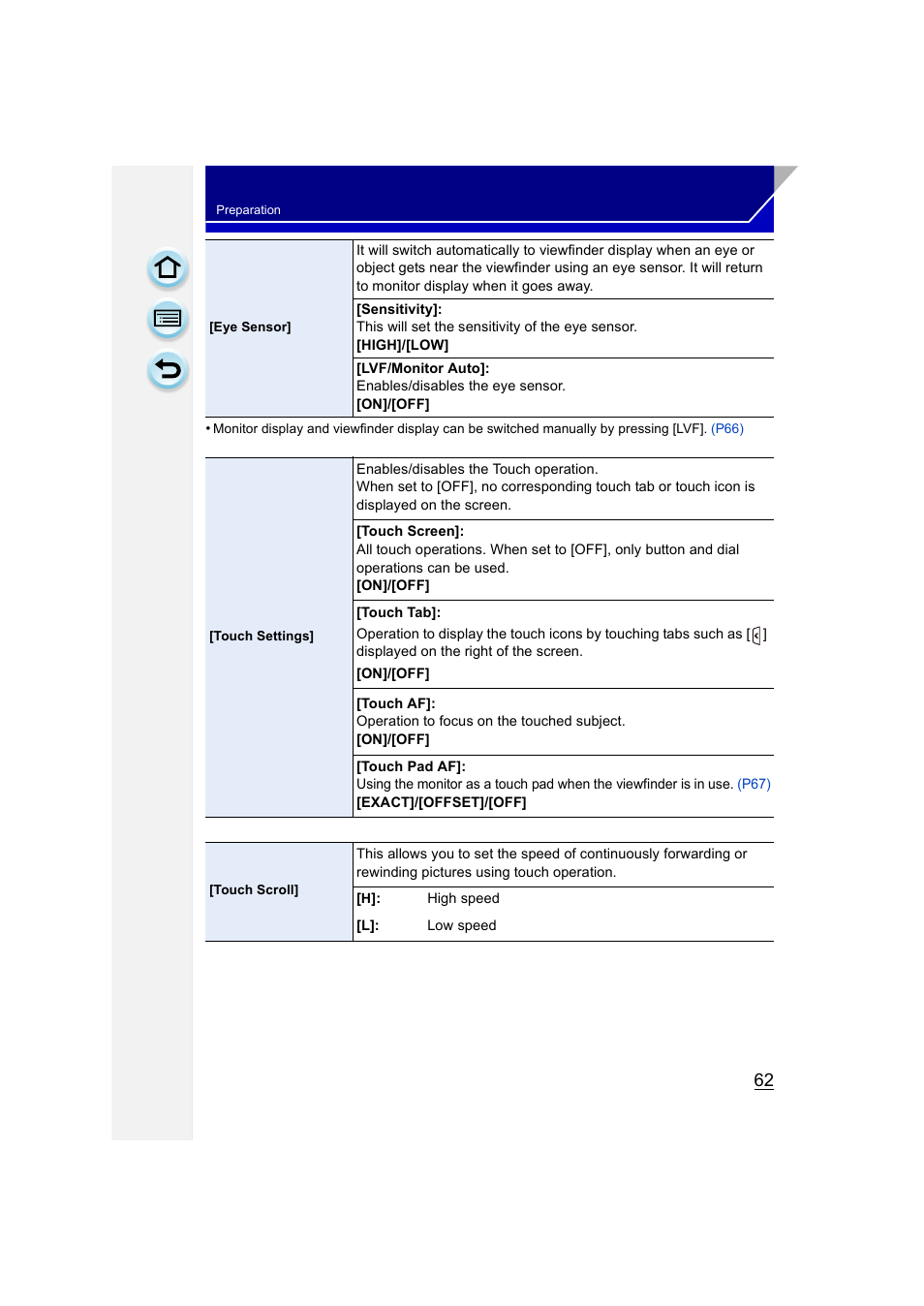 Panasonic DMC-GH3KBODY User Manual | Page 62 / 319