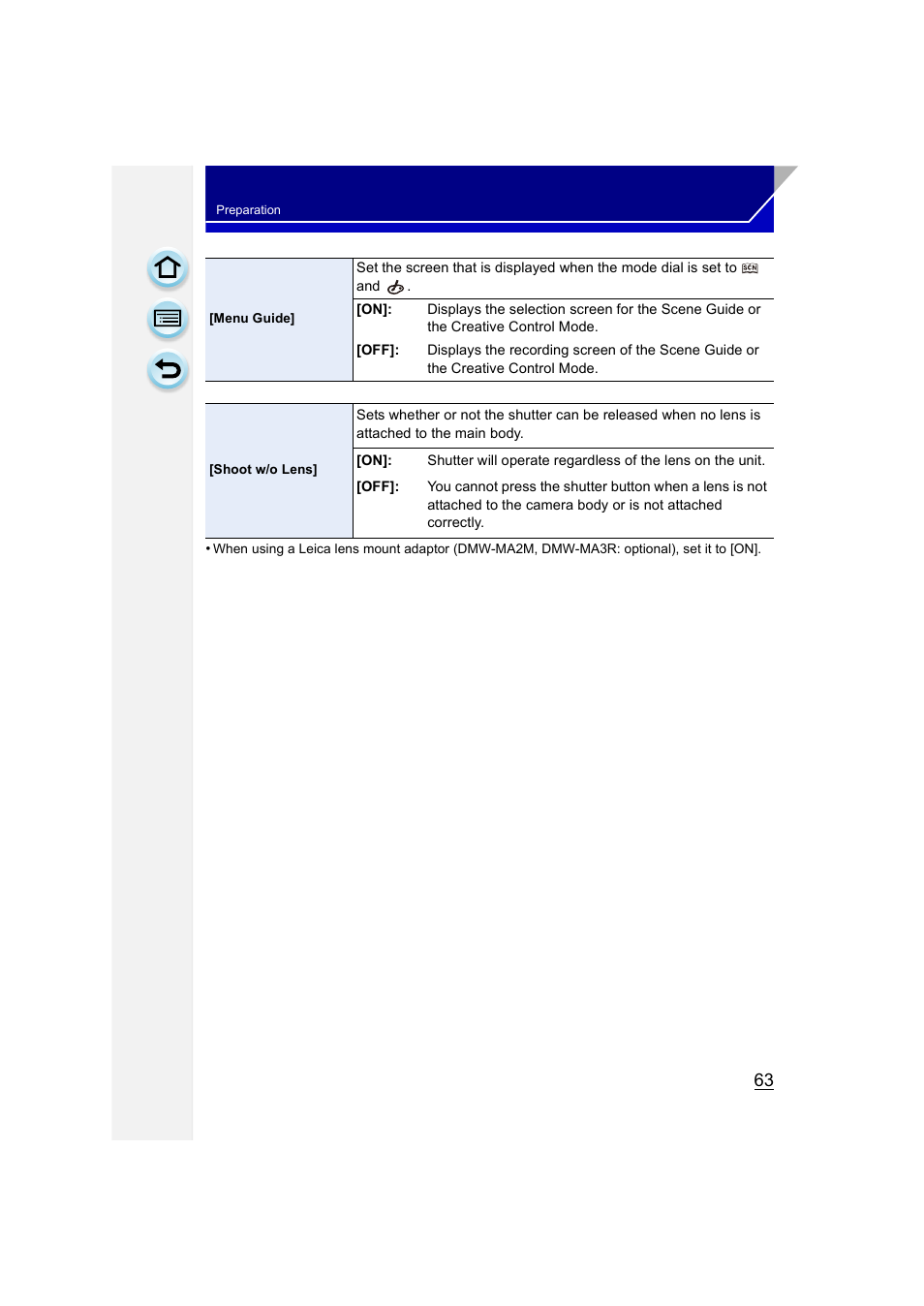 P63) | Panasonic DMC-GH3KBODY User Manual | Page 63 / 319