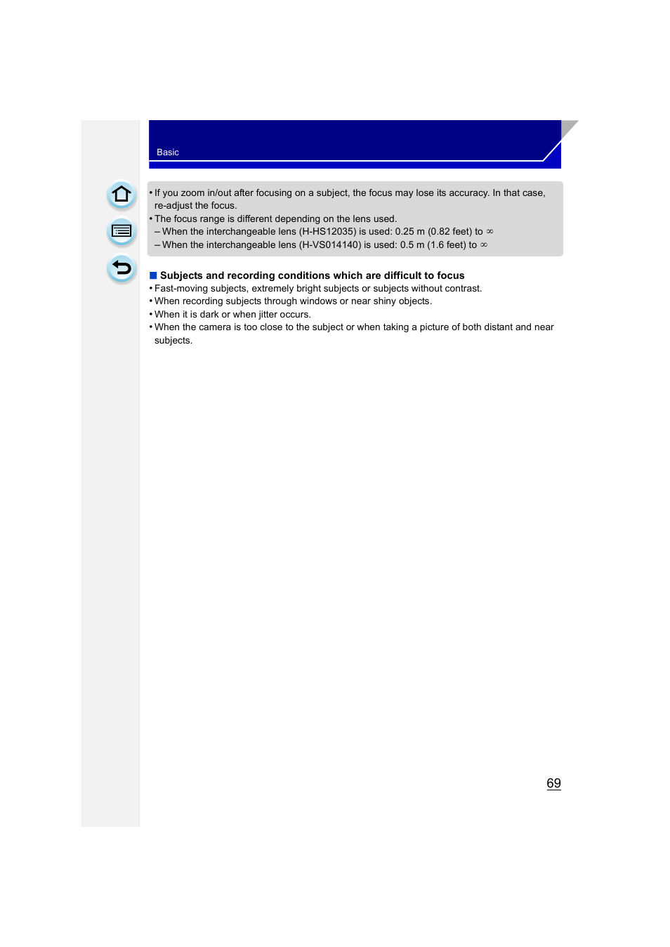 Panasonic DMC-GH3KBODY User Manual | Page 69 / 319