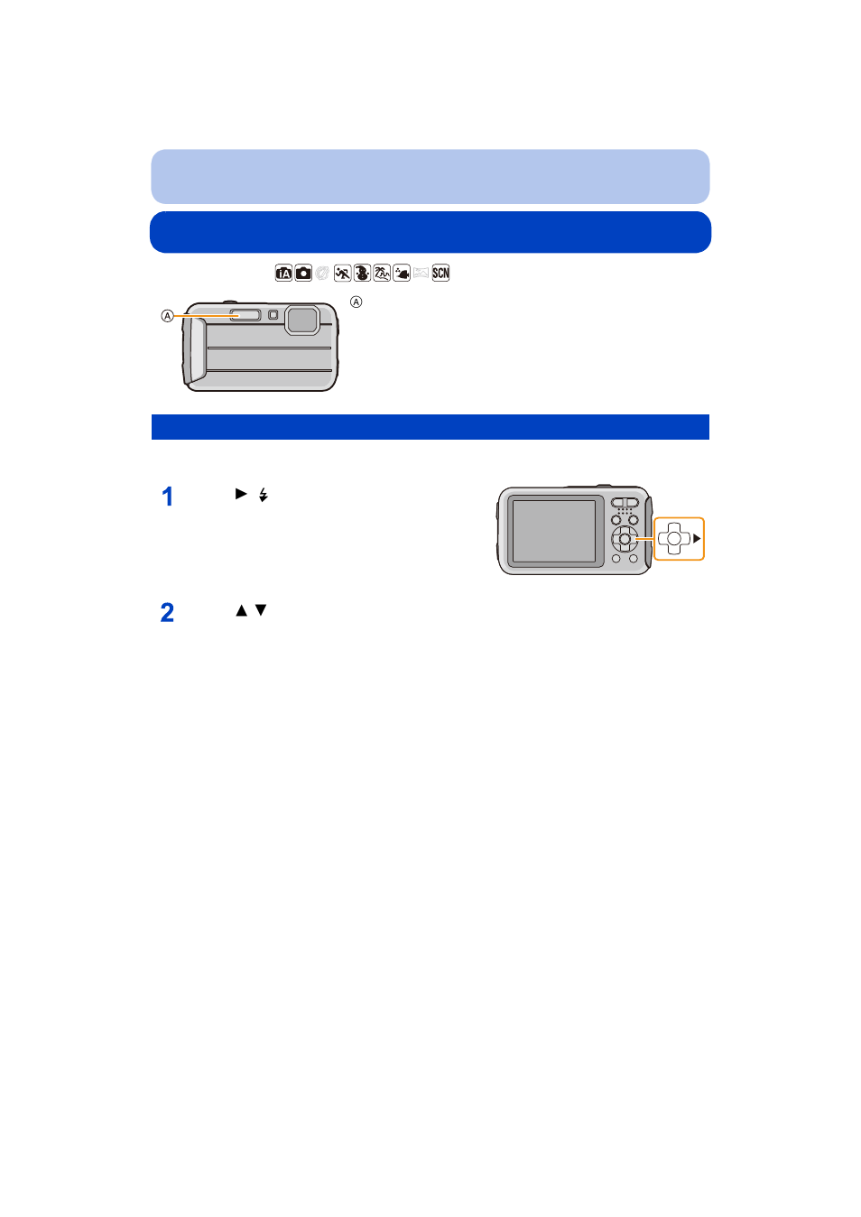 Taking pictures using the built-in flash, Switching to the appropriate flash setting, P54) | Panasonic DMC-TS25R User Manual | Page 54 / 155