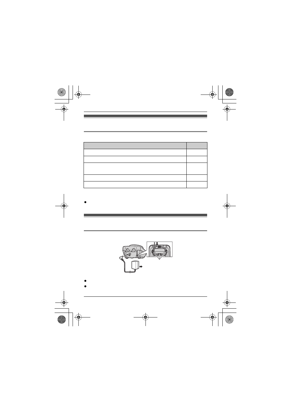 Accessory information, Setting up | Panasonic KX-TGA106M User Manual | Page 2 / 10