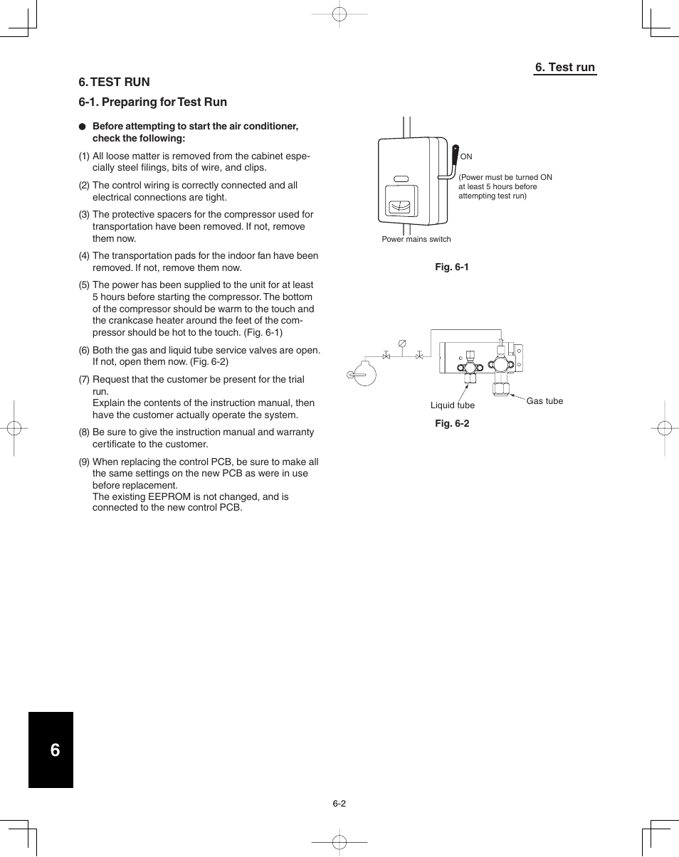 1. preparing for test run | Panasonic 36PSU1U6 User Manual | Page 190 / 198