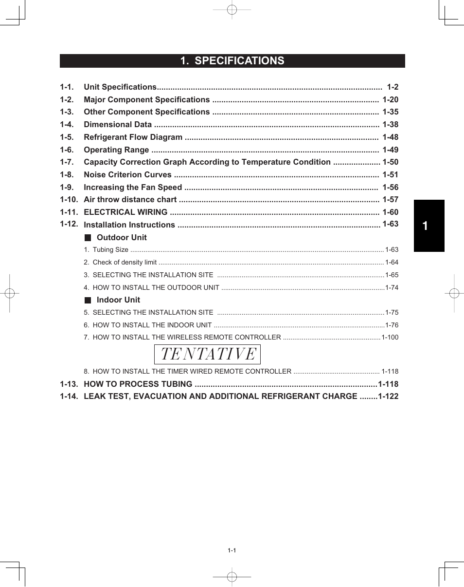 Sm830203-01_16, Specifications, Tentative | Panasonic 36PSU1U6 User Manual | Page 7 / 198