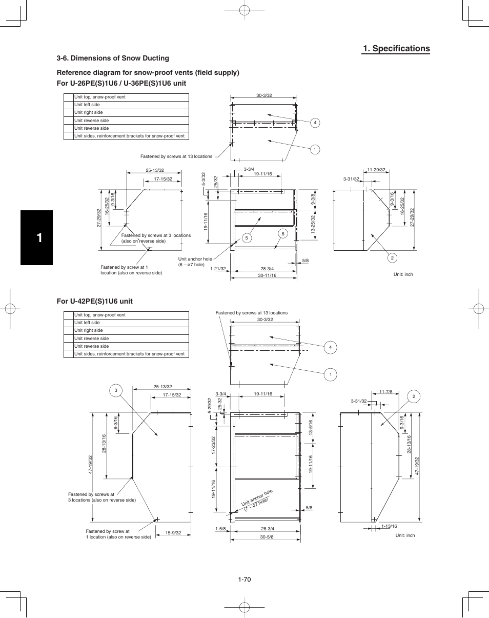 Specifications | Panasonic 36PSU1U6 User Manual | Page 76 / 198