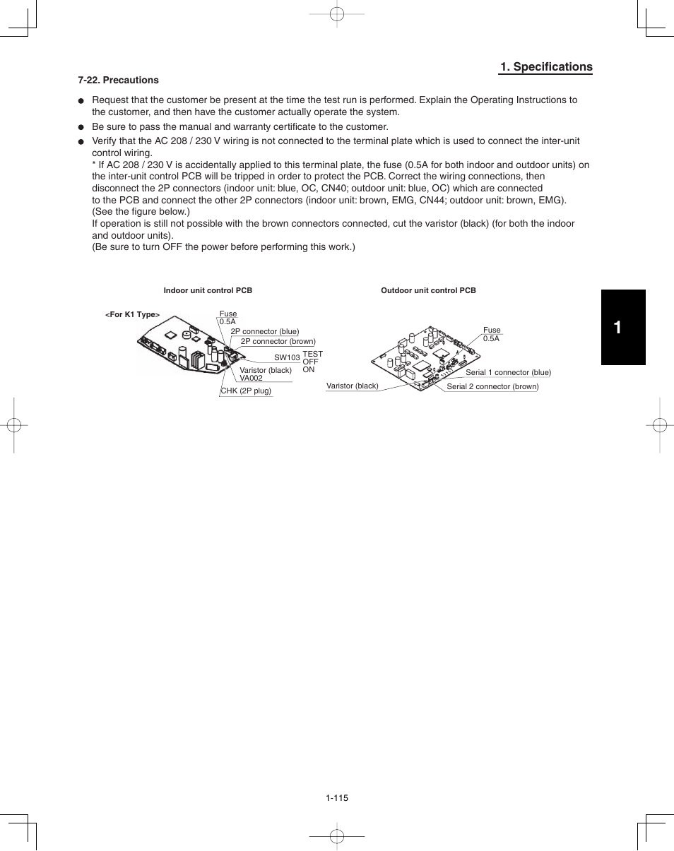 Specifications | Panasonic 36PEF1U6 User Manual | Page 121 / 198