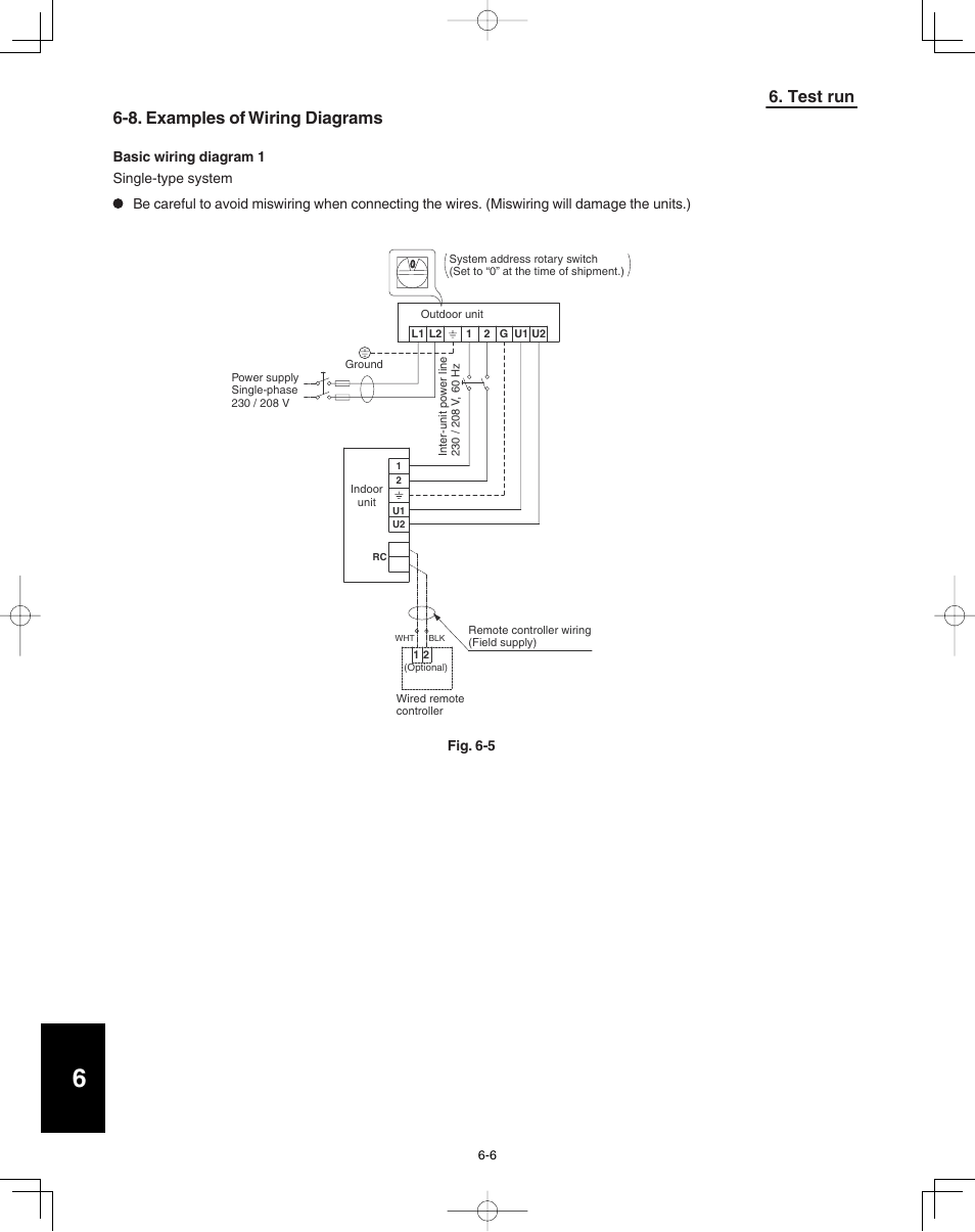 8. examples of wiring diagrams, Test run 6-8. examples of wiring diagrams | Panasonic 36PEF1U6 User Manual | Page 194 / 198