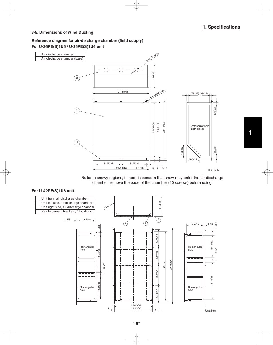 Specifications | Panasonic 36PEF1U6 User Manual | Page 73 / 198