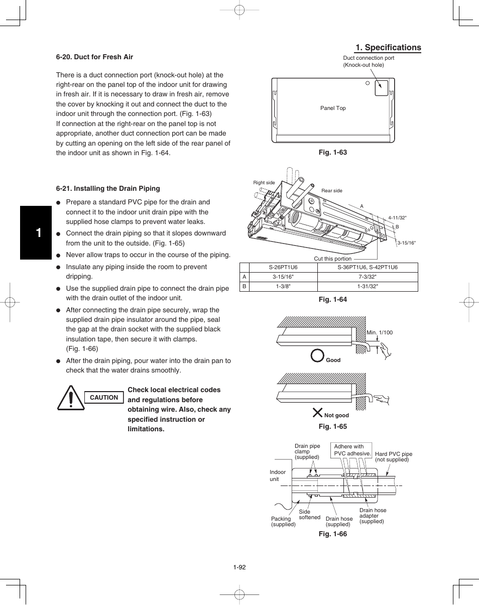 Specifications | Panasonic 36PEF1U6 User Manual | Page 98 / 198