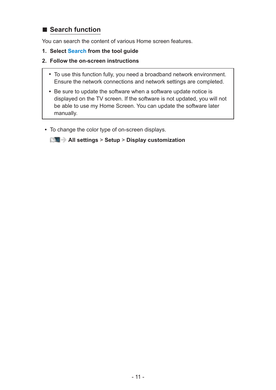 Search function | Panasonic TC-55AS530U User Manual | Page 11 / 157