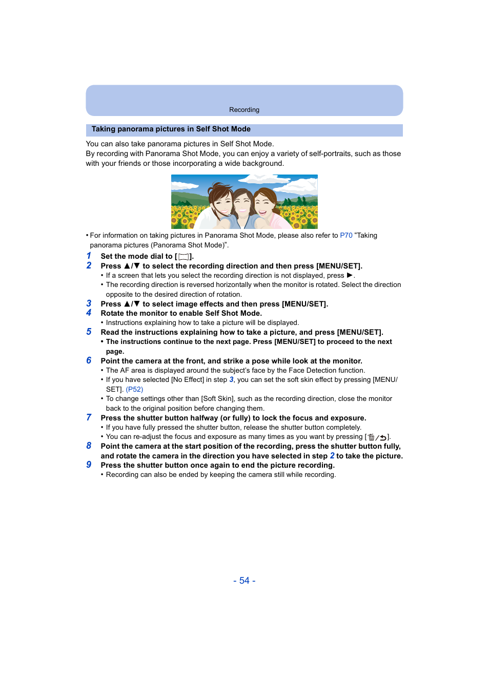 Panasonic DMC-ZS35W User Manual | Page 54 / 186