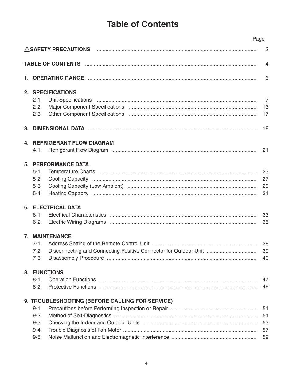 Panasonic KE18NB4U User Manual | Page 4 / 69