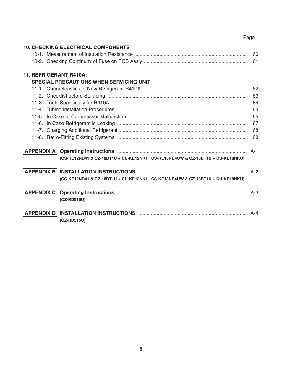Panasonic KE18NB4U User Manual | Page 5 / 69