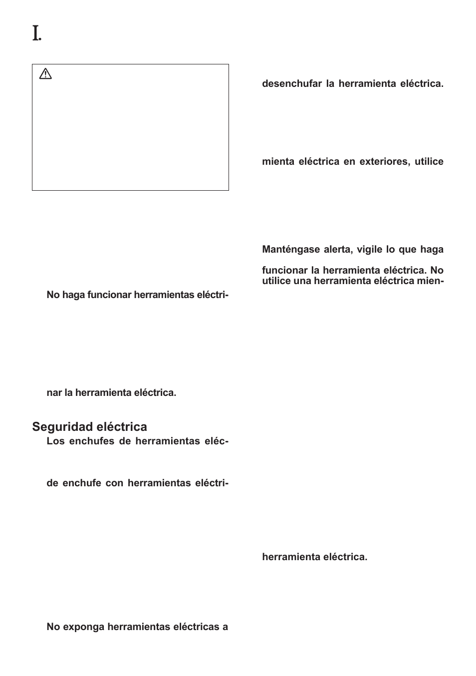 Reglas de seguri­ dad generales, Guarde estas instruc­ ciones | Panasonic EYFMA1J User Manual | Page 38 / 56