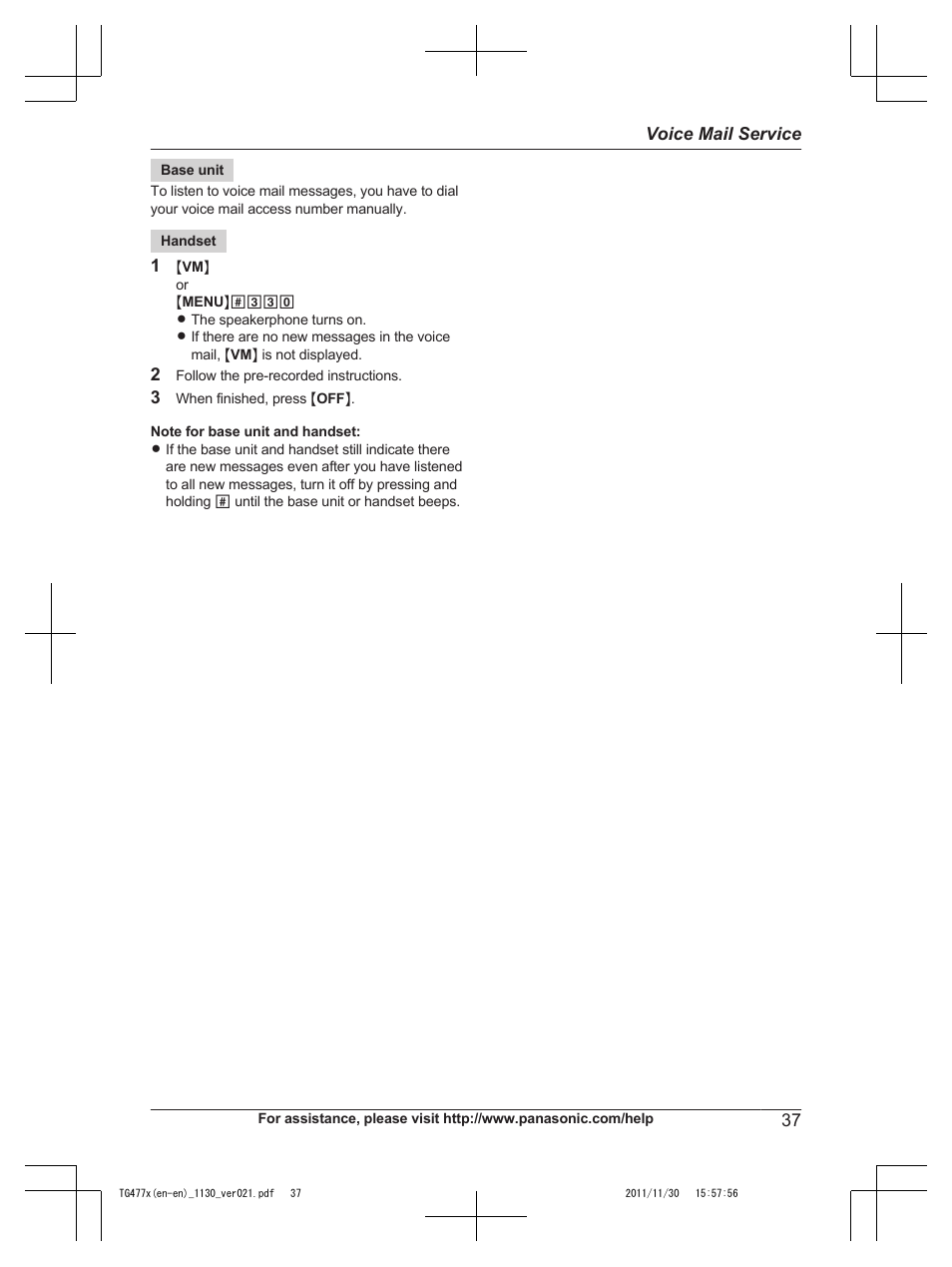 Panasonic KX-TG242SK User Manual | Page 37 / 56