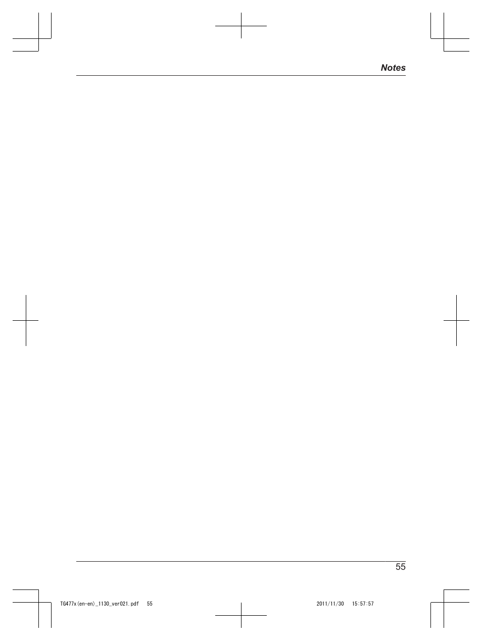 Panasonic KX-TG242SK User Manual | Page 55 / 56