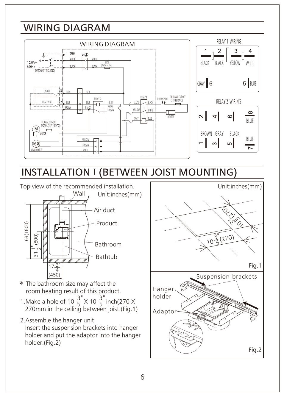 Panasonic FV-07VFH3 User Manual | Page 6 / 12