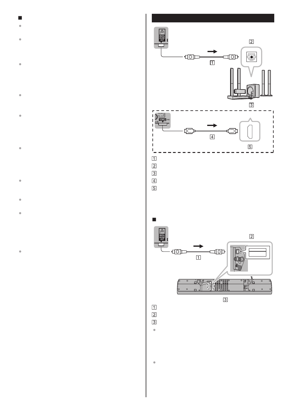Audio connection | Panasonic TC-60AS640U User Manual | Page 13 / 28