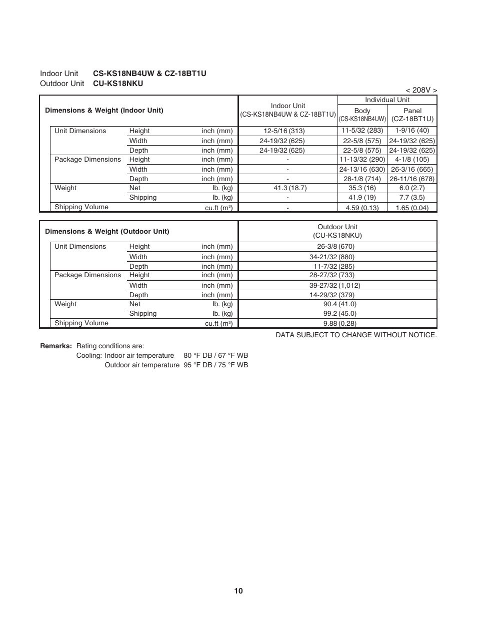 Panasonic KS12NB41A User Manual | Page 10 / 69