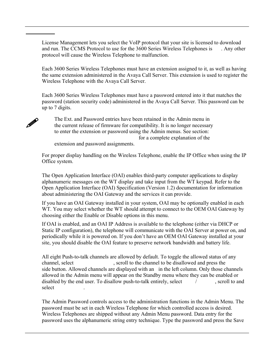 Avaya 3600 User Manual | Page 21 / 64