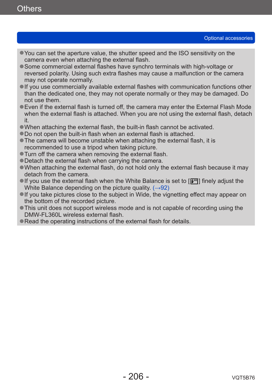 Panasonic DMC-FZ70K User Manual | Page 206 / 226