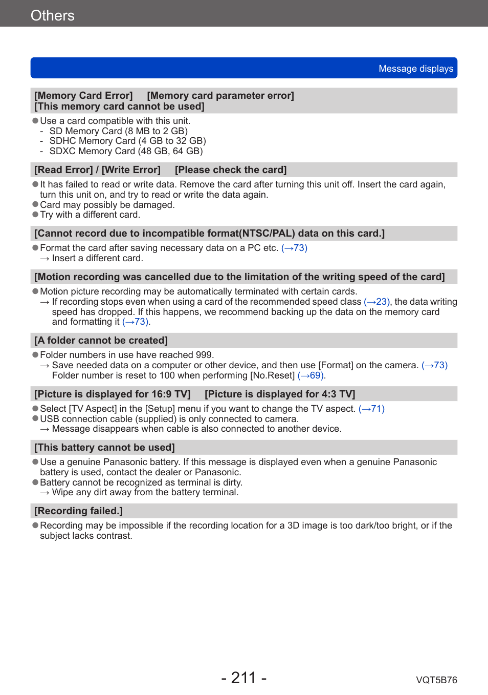 Others | Panasonic DMC-FZ70K User Manual | Page 211 / 226